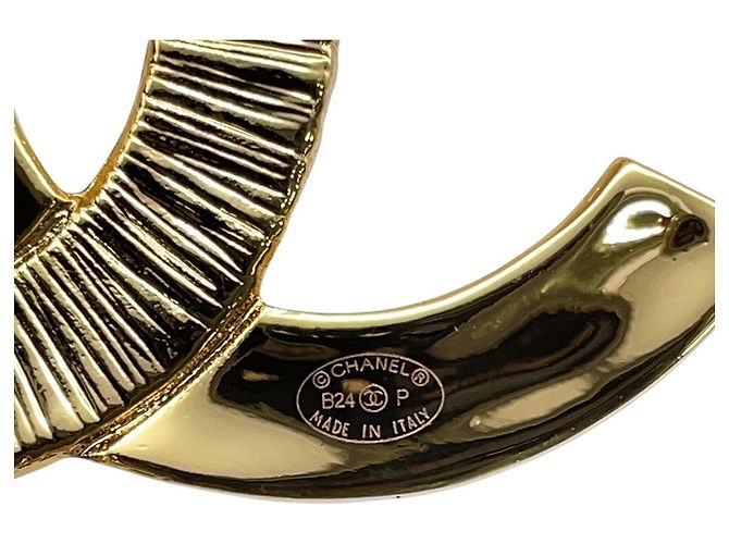 Spilla in smalto nero e oro Chanel D'oro - vista 8