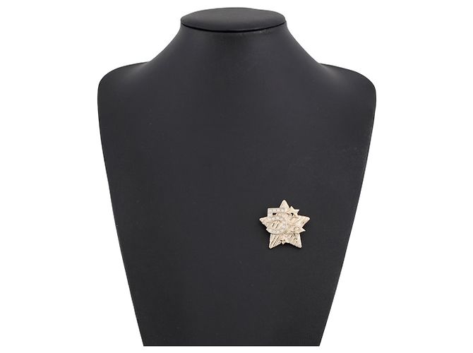 Chanel Brosche Coco Mark No. 5 Star Golden - Ansicht 4