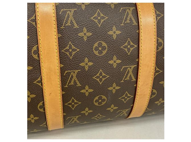 Keepall Bolsa Boston Louis Vuitton Marrom - vista 10