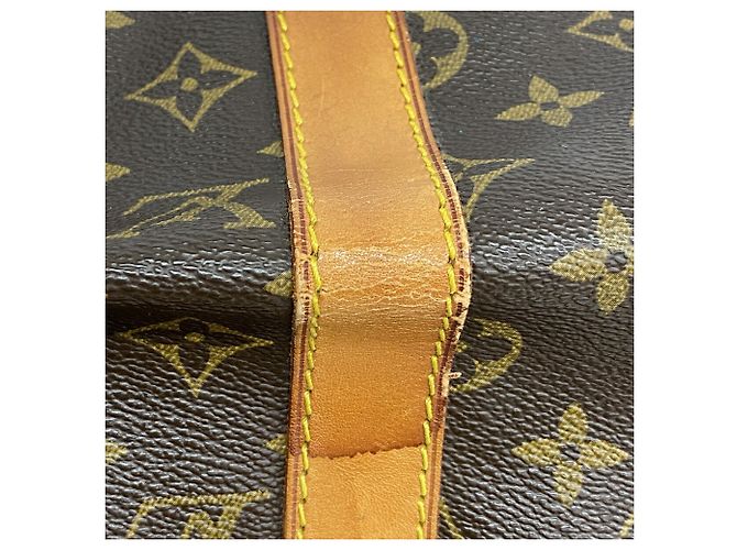 Keepall Bolsa Boston Louis Vuitton Marrom - vista 8