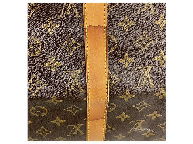 Keepall Bolsa Boston Louis Vuitton Marrom - vista 9