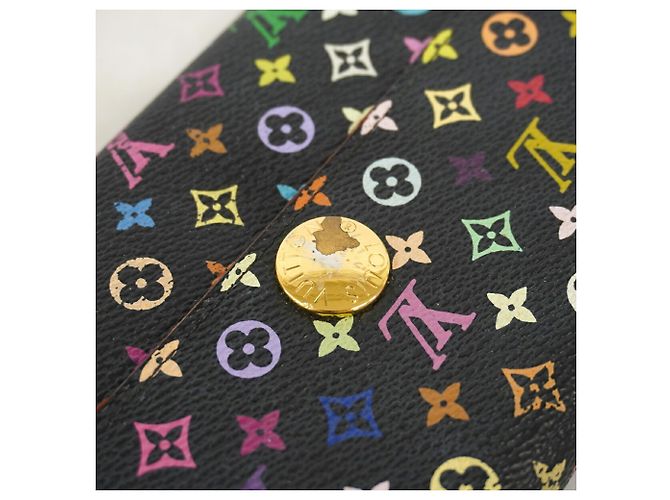 Louis Vuitton Monogram Multicolor Portefeuille Sarah Long Wallet Rosso - vista 7