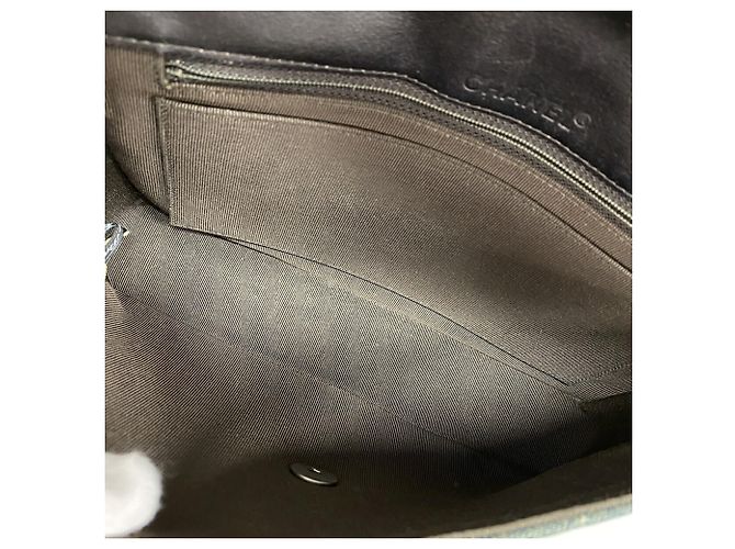 Borsa a tracolla Chanel in denim blu - vista 4