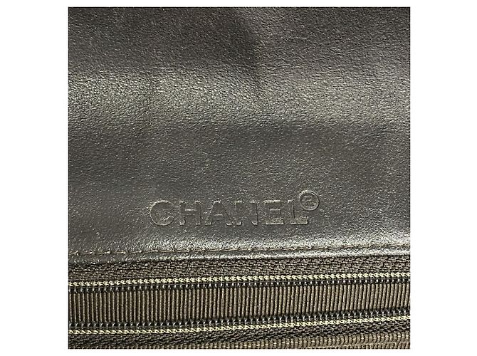 Borsa a tracolla Chanel in denim blu - vista 5