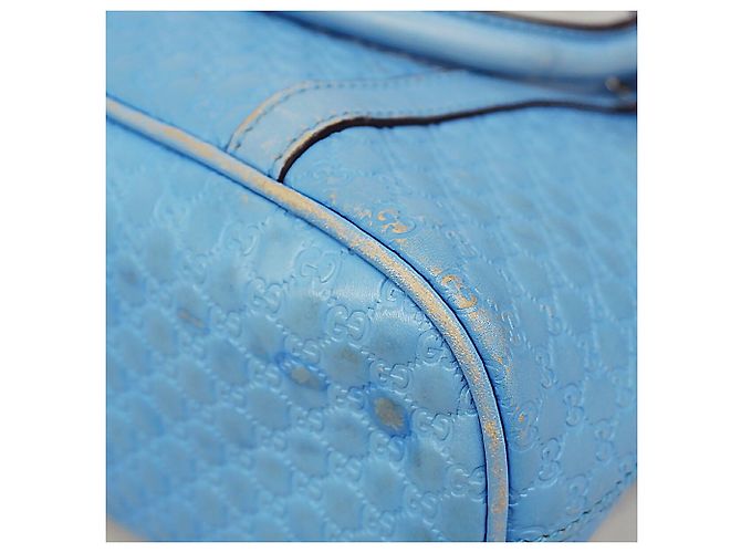 Borsa Gucci Microguccissima Blu - vista 7