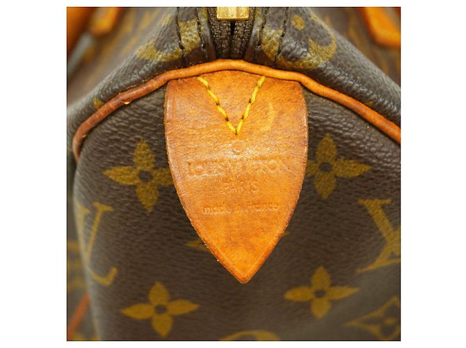 Borsa Louis Vuitton Monogram Speedy 25 Marrone - vista 5