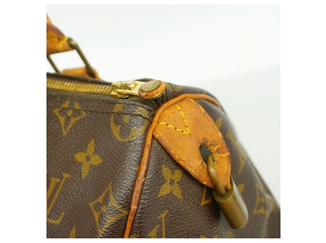 Borsa Louis Vuitton Monogram Speedy 25 Marrone - vista 6