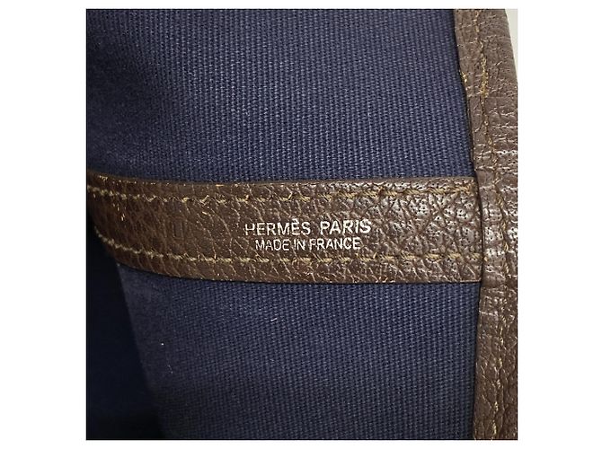 Hermès Hermes Garden PM Tote Bag in Brown Toile Officier Braun - Ansicht 5