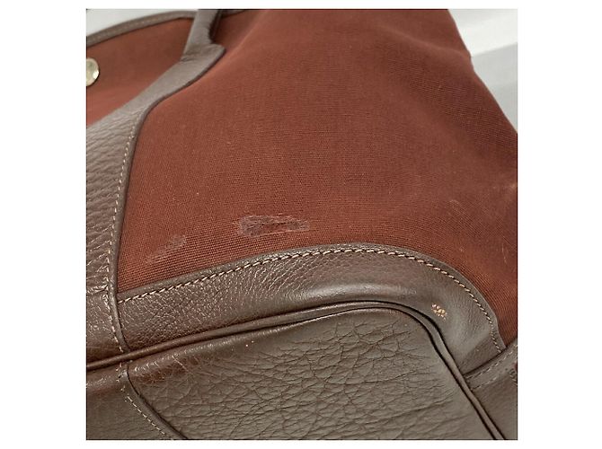 Hermès Hermes Garden PM Tote Bag in Brown Toile Officier Braun - Ansicht 6