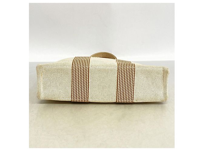 Hermès Hermes New Fourre-Tout PM Canvas Tote Bag Beige - vista 3