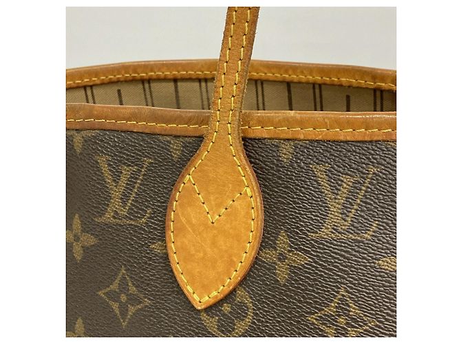 Borsa Tote Louis Vuitton Monogram Neverfull MM Marrone - vista 11