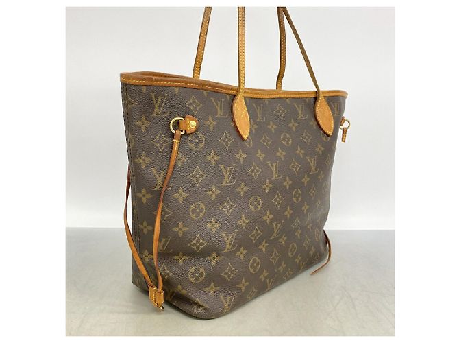 Borsa Tote Louis Vuitton Monogram Neverfull MM Marrone - vista 2