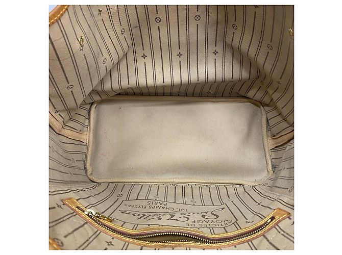 Borsa Tote Louis Vuitton Monogram Neverfull MM Marrone - vista 4