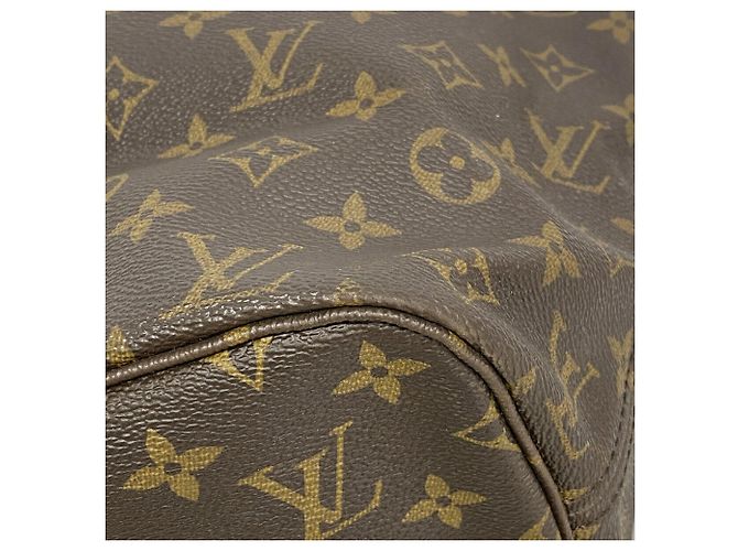 Borsa Tote Louis Vuitton Monogram Neverfull MM Marrone - vista 9