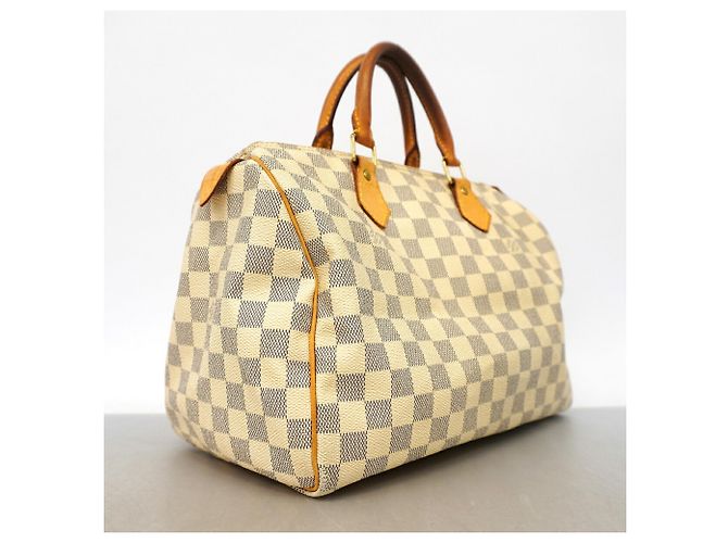 Bolso Louis Vuitton Damier Azur Speedy 30 Blanco - vista 2