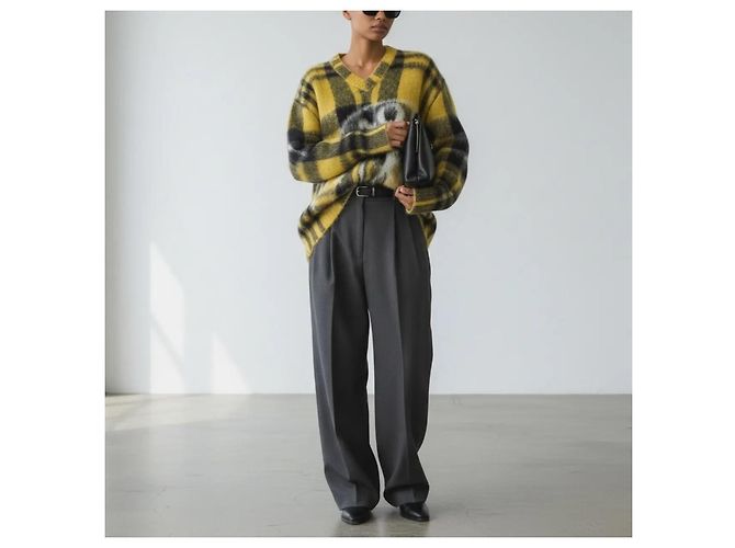 Christian Dior Mohair-Pullover mit Karomuster und Skull-Print - Ansicht 3