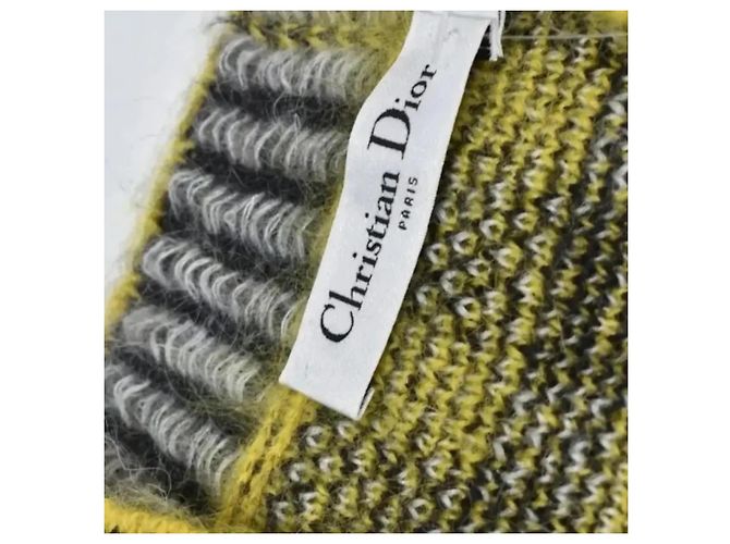 Christian Dior Mohair-Pullover mit Karomuster und Skull-Print - Ansicht 6
