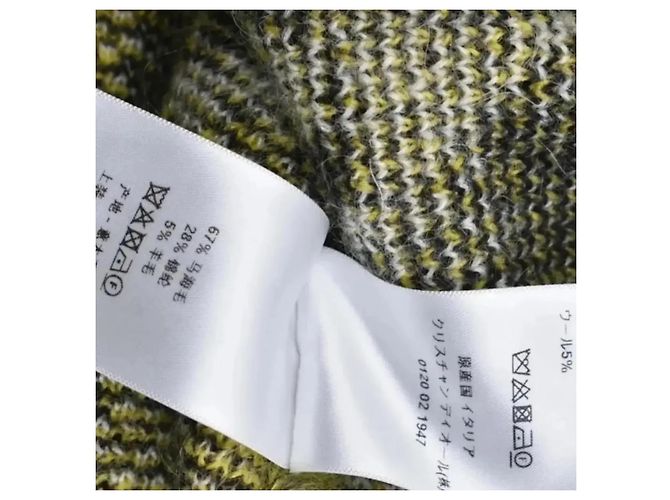 Christian Dior Mohair-Pullover mit Karomuster und Skull-Print - Ansicht 8