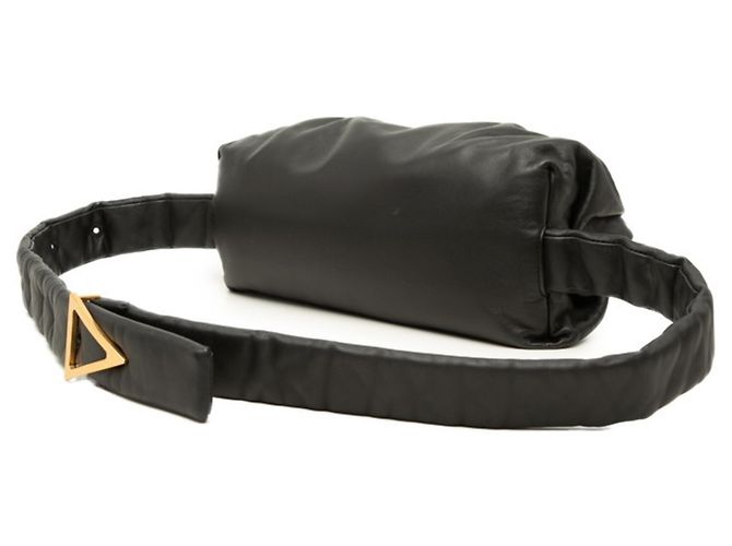 Borsa a pochette in pelle nera Bottega Veneta Nero - vista 2
