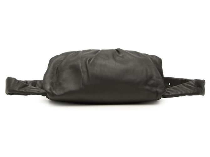 Borsa a pochette in pelle nera Bottega Veneta Nero - vista 3