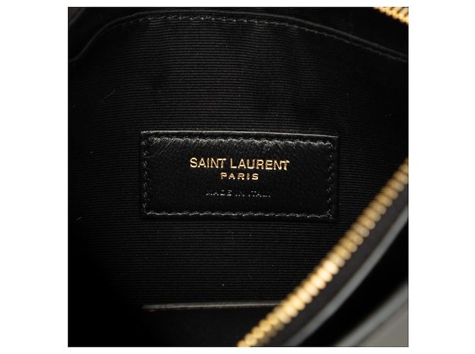 Autre Marque Bolso de mano Saint Laurent YSL Logo Pouch Negro - vista 5