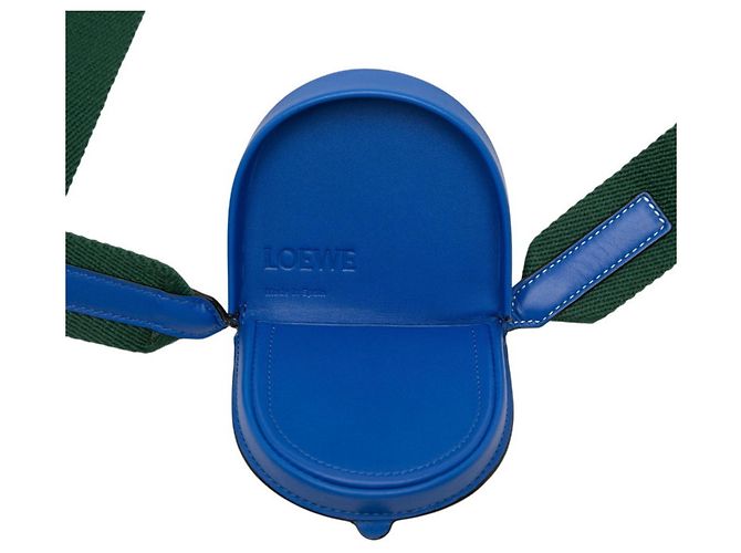 Borsa a tracolla Loewe Anagram Heel Pouch Blu Verde - vista 4
