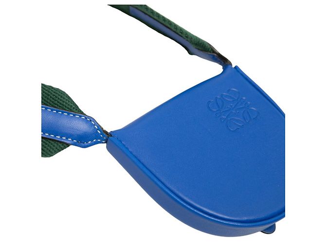 Borsa a tracolla Loewe Anagram Heel Pouch Blu Verde - vista 7