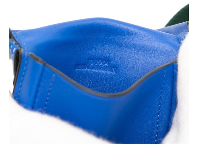 Borsa a tracolla Loewe Anagram Heel Pouch Blu Verde - vista 9