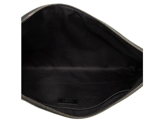 Louis Vuitton Monogram Eclipse Pochette Discovery Clutch Bag Noir - vue 4