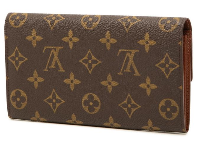 Louis Vuitton Monogram Portefeuille Sarah Long Wallet Marrone - vista 2