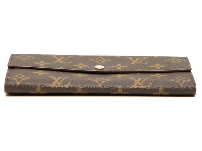 Louis Vuitton Monogram Portefeuille Sarah Long Wallet Marrone - vista 3