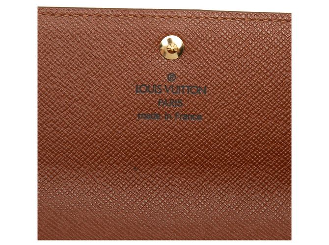 Louis Vuitton Monogram Portefeuille Sarah Long Wallet Marrone - vista 5