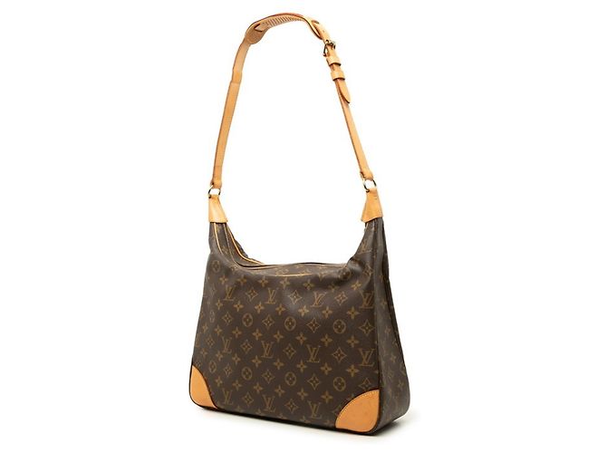 Borsa a tracolla Louis Vuitton Monogram Boulogne 35 Marrone - vista 2