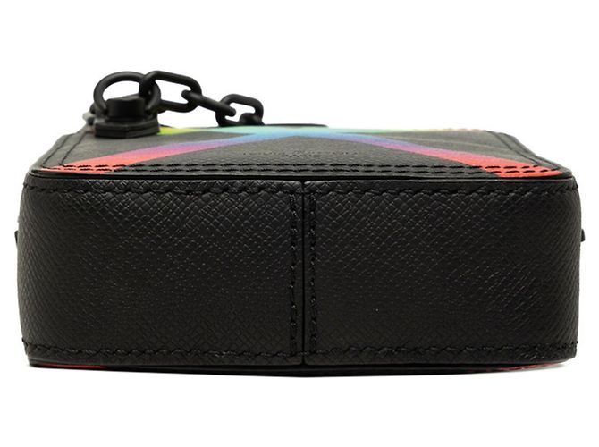 Louis Vuitton Taiga Rainbow Danube Messenger Bag Black Multiple colors - view 3
