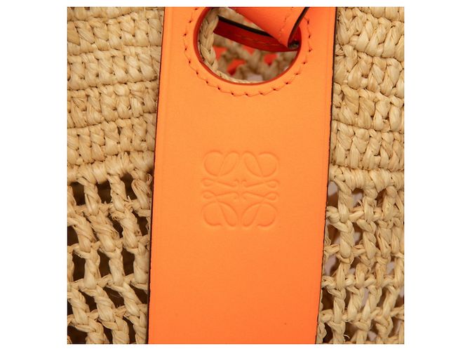 Borsa Loewe Anagram Balloon in Neon Orange Arancione - vista 5