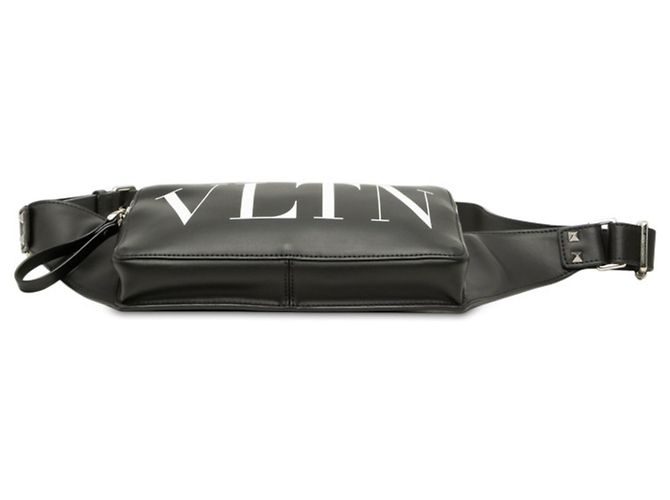 Borsello da vita Valentino Rockstud VLTN Logo in pelle nera Nero - vista 3