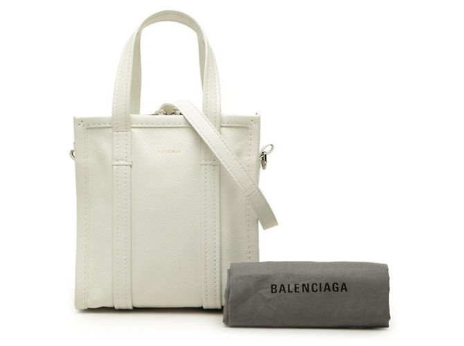 Everyday Borsa Balenciaga Bazaar Shopper XXS Bianco - vista 7
