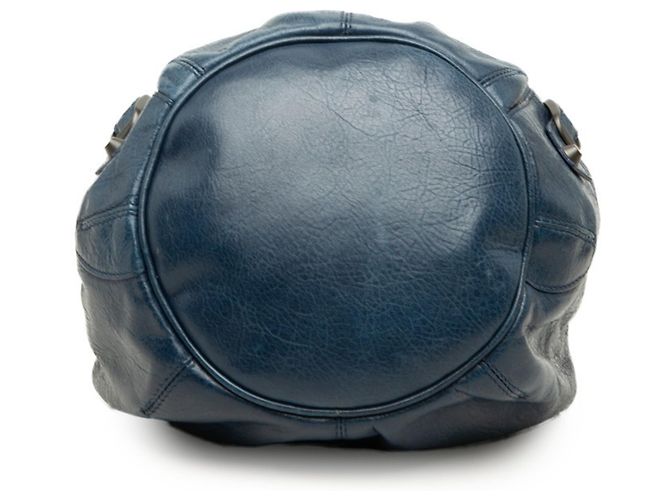 Balenciaga Classic Mini Pom Handtasche Marineblau - Ansicht 3