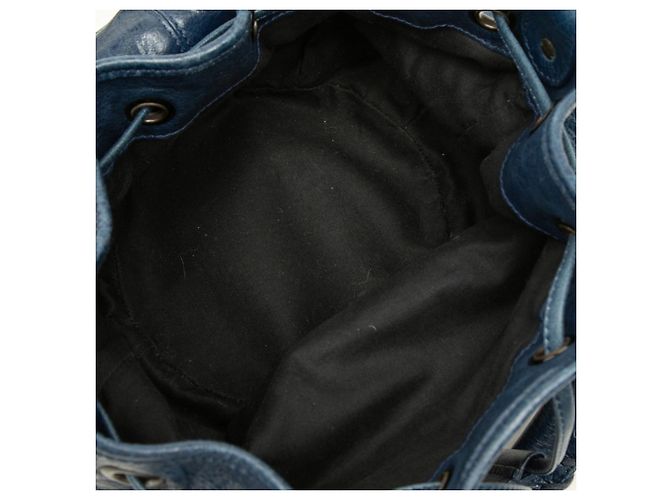 Balenciaga Classic Mini Pom Handtasche Marineblau - Ansicht 4