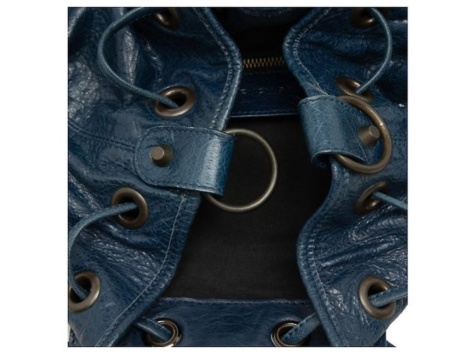 Balenciaga Classic Mini Pom Handtasche Marineblau - Ansicht 5