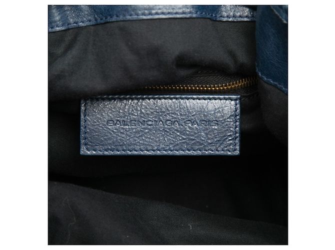 Balenciaga Classic Mini Pom Handtasche Marineblau - Ansicht 6