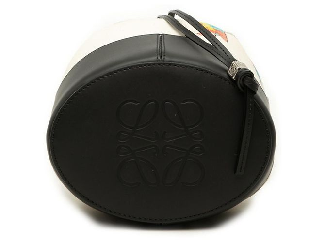 Borsa Loewe Anagram Balloon Nero Multicolore Crudo - vista 3