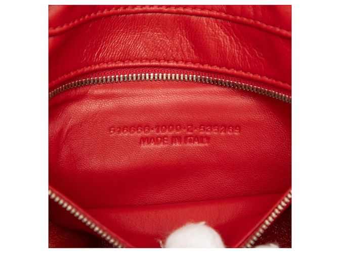 Everyday Borsa a tracolla in pelle nera con stampa logo Triangle Balenciaga Nero - vista 6
