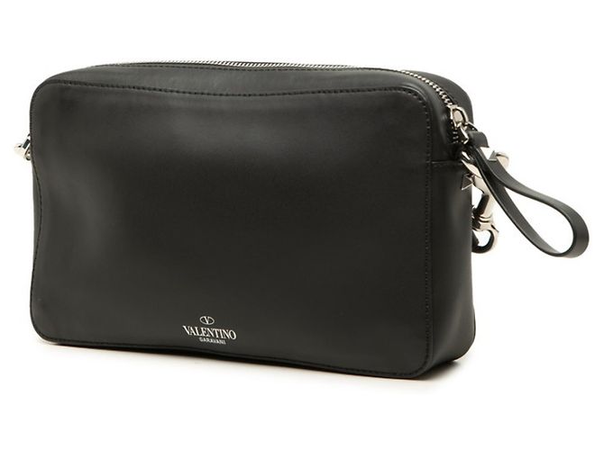 Bolsa de Ombro Valentino Rockstud VLTN Logo Preto - vista 2