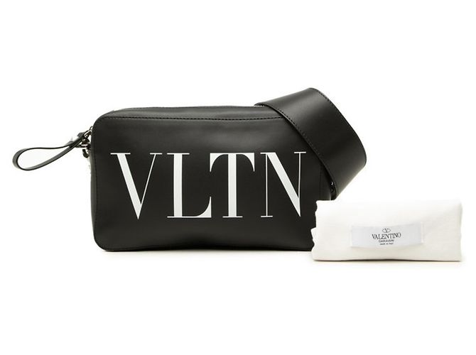 Bolsa de Ombro Valentino Rockstud VLTN Logo Preto - vista 6