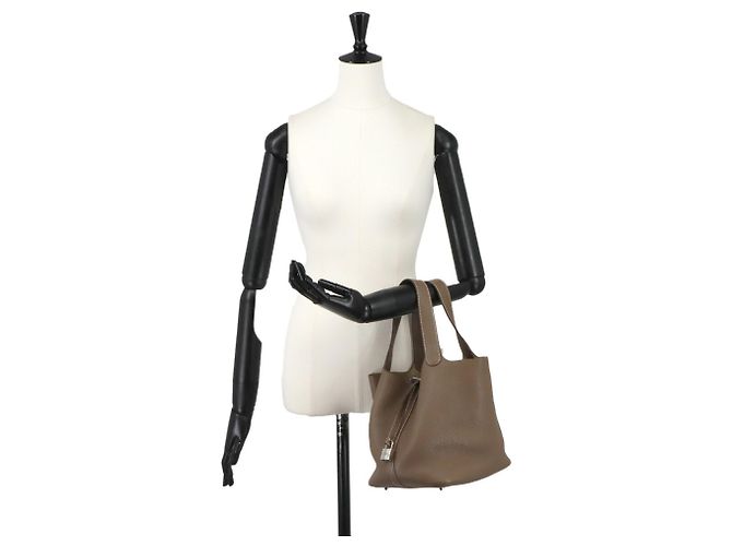 Hermès Hermes Picotin Lock MM Handtasche Taupe - Ansicht 10