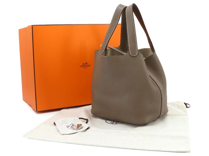 Hermès Hermes Picotin Lock MM Handtasche Taupe - Ansicht 2