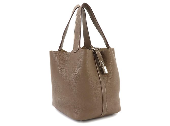 Hermès Hermes Picotin Lock MM Handtasche Taupe - Ansicht 4