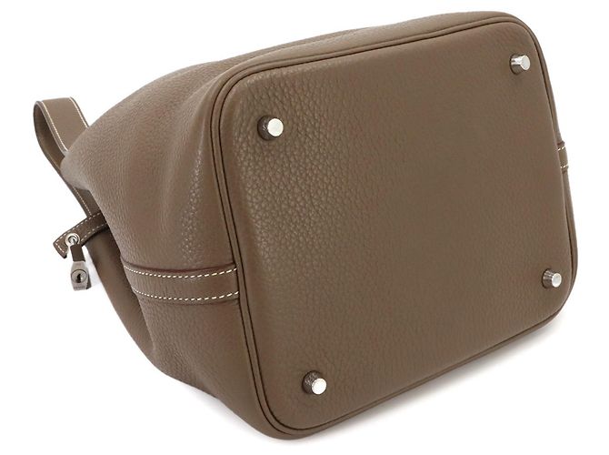 Hermès Hermes Picotin Lock MM Handtasche Taupe - Ansicht 5