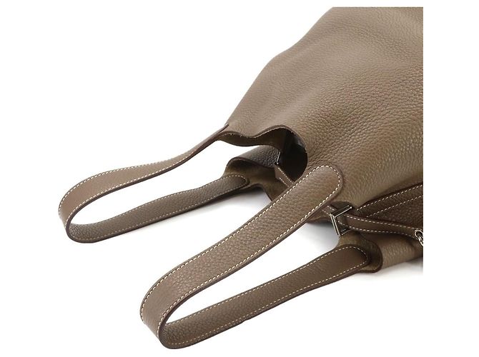 Hermès Hermes Picotin Lock MM Handtasche Taupe - Ansicht 6